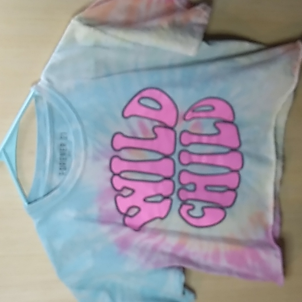 Forever 21 Girls 11/12 100% cotton Wild Child Tie Dye Shirt